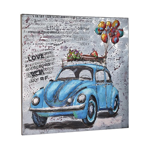 Wandbild metallbild relief - metallbild,