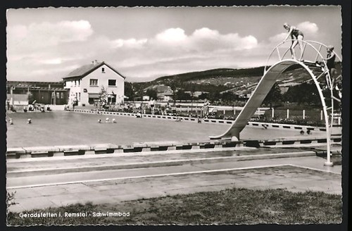 Ansichtskarte geradstetten - ansichtskarte,