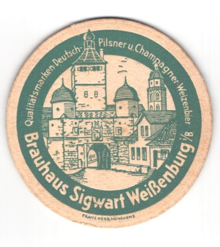 Bierdeckel weißenburg b - weißenburg,
