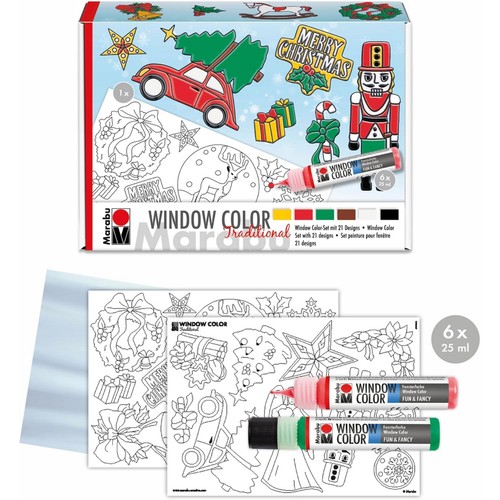 Marabu window color set xmas - color, "xmas