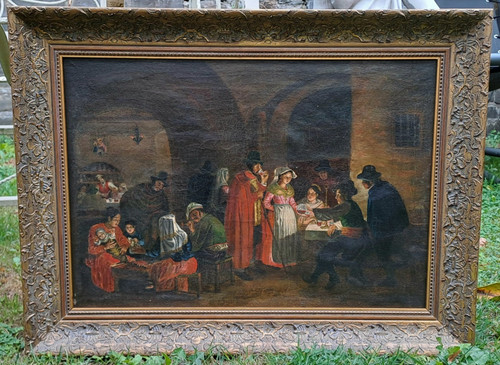 Große genreszene - große, :