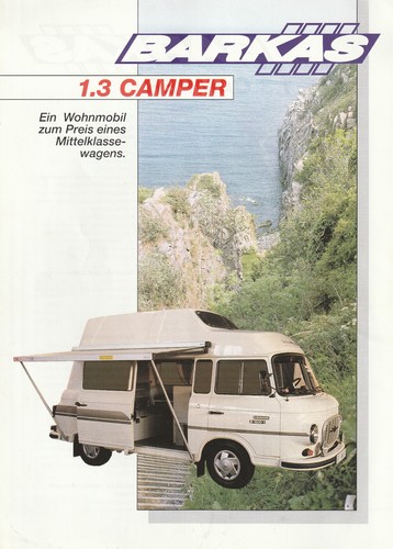 Prospekt barkas camper - barkas, 1,3