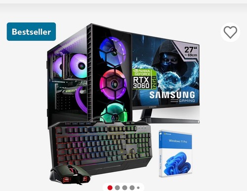 Kraftpc gaming komplett set - pc,