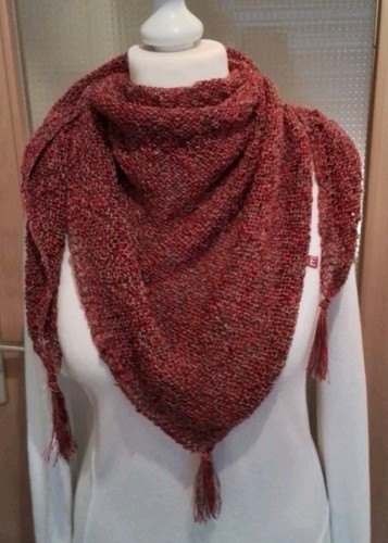 Tuch dreieck strick handmade - tuch,