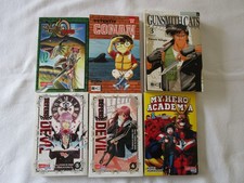 6 x Manga Anime Sammlung Konvolut Bücher Defense Devil, gunsmith cats, My Hero