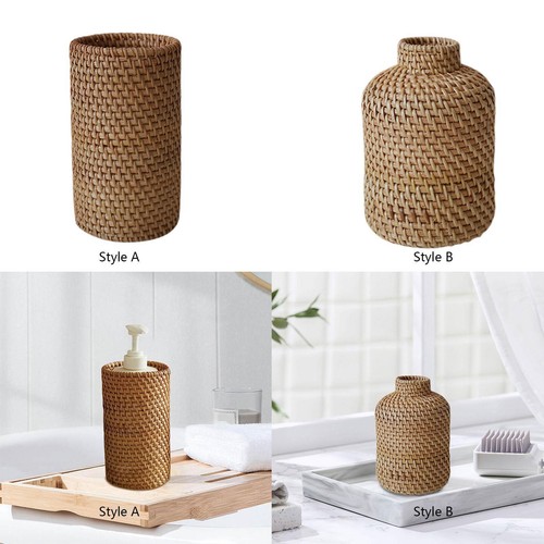 Blumenvase aus rattan - blumenvase,