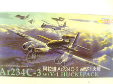 Ar 234 C-3 bomber m. V1 Huckepack - Dragon FlugzeuBausatz 1:72 - 5011 #E gebr.