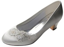 HBH Satin Brautschuhe Pumps