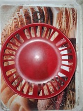 DDR Brotkorb Frühstückskorb Brotkörbchen Obstkorb VEB rot Vintage Retro 70er