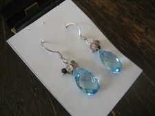 Charming Blue Topaz Earrings