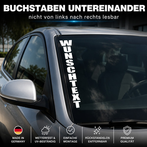 Autoaufkleber wunschtext - autoaufkleber,
