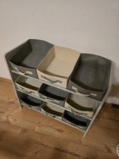 Kinderregal 9 Boxen Spielzeug Organizer Kinderzimmer Aufbewahrungsregal Regal