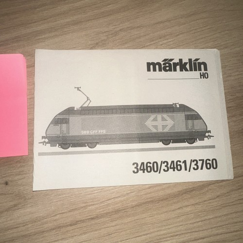 Märklin gebrauchsanleitung - ho,