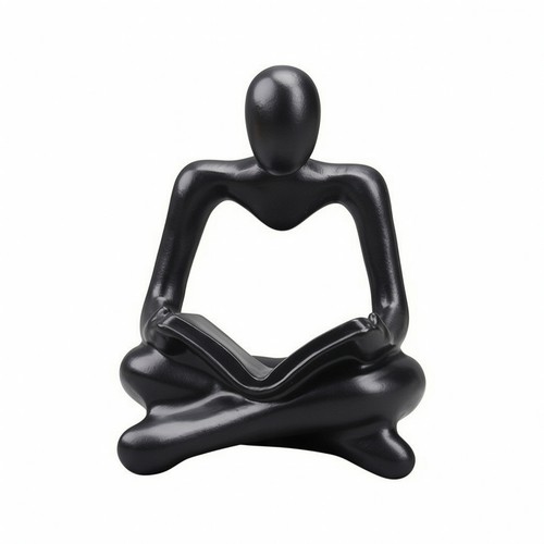 Lesende sitzende figur mit - figur,