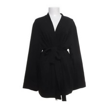 H&M, Strickjacke, Damen, Größe: XL, Kavaj, Schwarz, Polyester, Einfarbig #da5