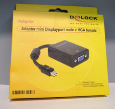 DELOCK Adapterkabel Mini DisplayPort 1.2 Stecker zu VGA Buchse (65256) für Apple