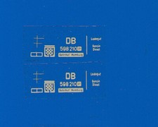 Beschr. "Gattungsschild groß" für Mä 45.. Kesselwagen Decals / Schiebebilder (2)