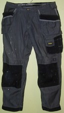 12 ) Tolle Grau Schwarze Herren Arbeitshose Gr. 52 - von Snickers Workwear