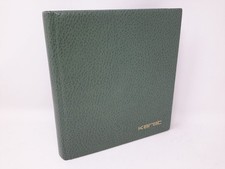 Lindner Münzalbum Ringbinder Karat LEDER 1106 L grün gebraucht (Z2784)