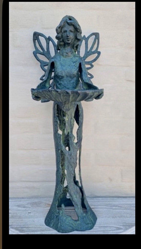 Skulptur dekofigur fee grün - fee,
