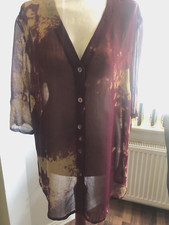 Schicke weinrot beige - /, bluse