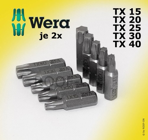 Je2x wera bit - tx15,, tx20