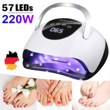 LED UV Nagel Lampe Gel Lichthärtungsgerät Sensor Nageltrockner mit 4 Timer 220W