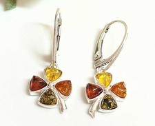 Bernstein Ohrhänger Silber