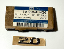 OEM Vauxhall Opel Typenschild, Heck  2.0 Schriftzug Emblem Badge GM 90540426