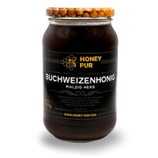 Echt Buchweizen-Honig im Honigglas 1,2 KG Bienenhonig Naturprodukt ohne Zusätze