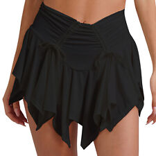 DE ranrann Damen Minirock Faltenrock mit Sicherheitsslip Gothic Punk Plisseerock