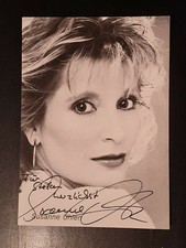 Susanne Uhlen signiert Karte Unterschrift Original Signatur Autogramm