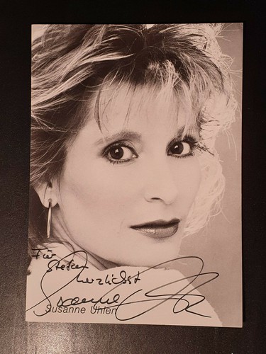 Susanne uhlen signiert karte - signiert,