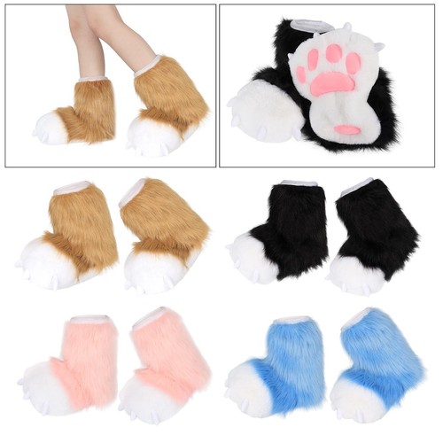 Fuzzy paw hausschuhe - paw, cosplay