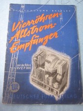 29021 Hans-Ludwig Rath Vierröhren-Allstrom-Empfänger mit der Röhre RV 12 P 2000