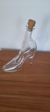 Glas Schuh Stiefel  Flasche  mit Verschluss Likör Weihnachten 350 ml Sammler