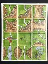 Carcassonne - 12 Promo Tiles Plättchen Games Quarterly GQ - Altes Old Layout
