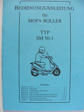MACAL Mofa Roller Motorroller  SM50-1  Original Bedienungsanleitung