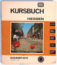 Deutsche Bundesbahn - Kursbuch Hessen Sommerfahrplan 1978