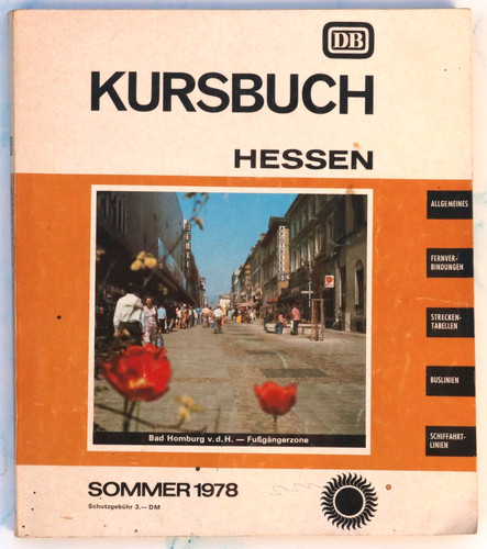 Deutsche bundesbahn kursbuch - bundesbahn,