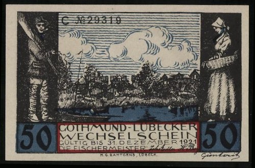 Notgeld gothmund lübeck - notgeld,
