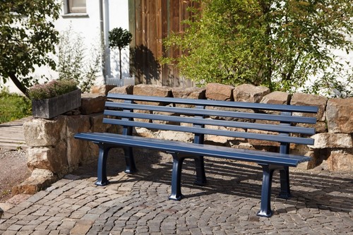 Bank sitzer aus kunststoff - 4,