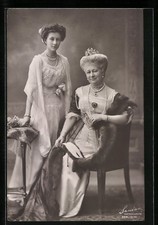Ansichtskarte Kaiserin Auguste Victoria und Prinzessin Victoria Luise 1910 