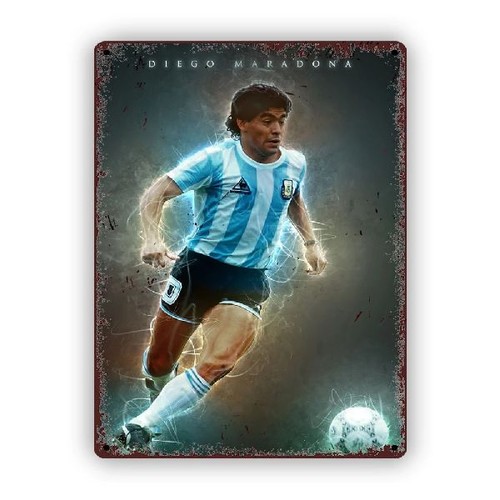 Blechschild fußball diego - blechschild,