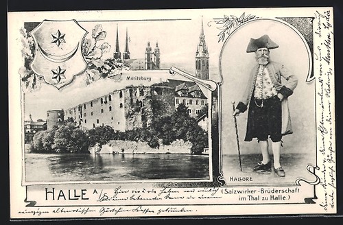 Ansichtskarte halle s - ansichtskarte,