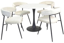 5tlg. moderne Tischgruppe mit