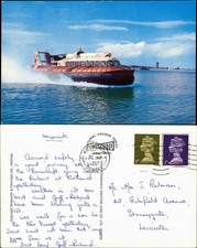 Ansichtskarte  Luftkissenboot Hovercraft Hochsee Fährschiff England 1969