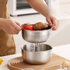 2 Stück 304 Edelstahl Sieb