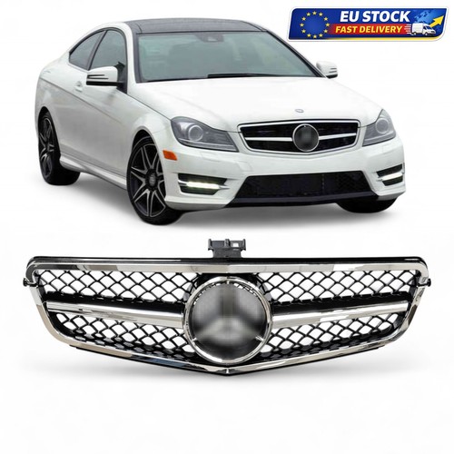 Amg kühlergrill chrom schwarz - chrom,