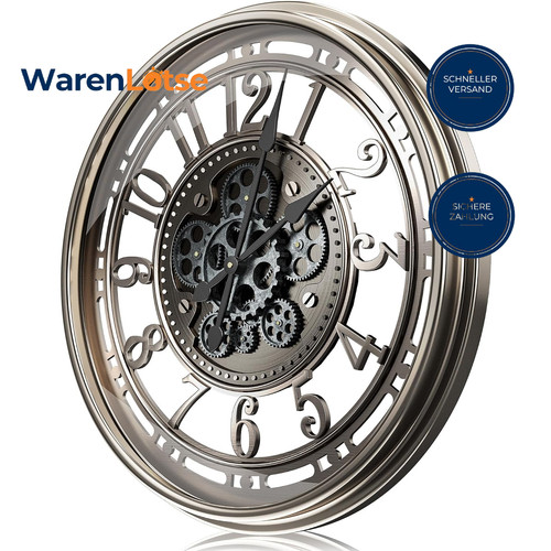 Wanduhr 3cm vintage retro - wanduhr,